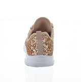 KID'S SHOES ROSE GOLD GLITTER TENNIS SNEAKERS 6340K