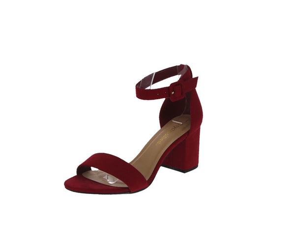 WOMEN'S SHOES RED SUEDE HEELS CAKE