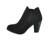 WOMAN'S SHOES BLACK SUEDE BOOTIES CAMILA-16
