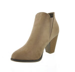 WOMAN'S SHOES TAUPE SUEDE BOOTIES CAMILA-16