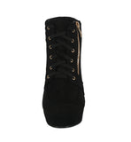 WOMAN'S SHOES BLACK SUEDE BOOTIES CAMILLE-88