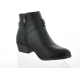 WOMAN'S SHOES BLACK PU BOOTIES CHASE-1
