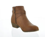 WOMAN'S SHOES TAN PU BOOTIES CHASE-1