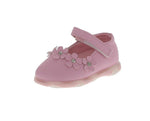 KID'S SHOES PINK PU/LEATHER FLATS CUTY-22