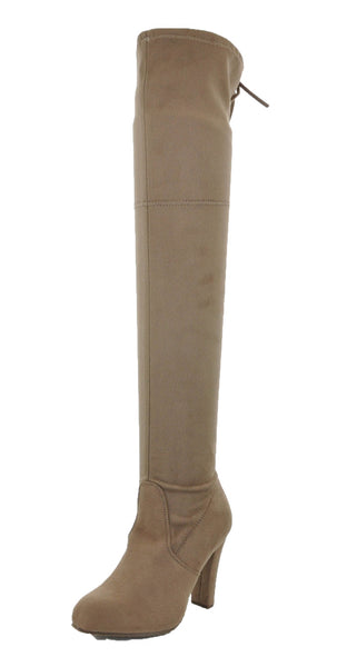 WOMAN'S SHOES TAUPE SUEDE BOOTS DASIA-H1