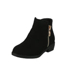 BABY'S SHOES BLACK SUEDE BOOTIES ESSIE-12E