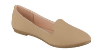 WOMAN'S SHOES TAUPE PU LEATHER FLATS FLEXIBLE-52