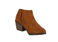 KID'S SHOES TAN SUEDE BOOTIES HALO-1K