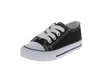 BABY'S SHOES BLACK/WHITE TENNIS SNEAKERS 379A