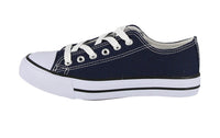 WOMAN'S SHOES NAVY FABRIC TENNIS SNEAKERS 48187W