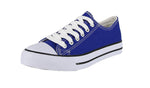 WOMAN'S SHOES ROYAL BLUE FABRIC TENNIS SNEAKERS M-4819W