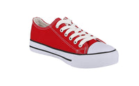 MEN'S SHOES RED FABRIC TENNIS SNEAKERS HM-4818M