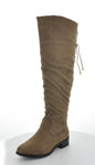 WOMAN'S SHOES DK TAUPE SUEDE BOOTS JONES-6