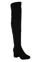 WOMAN'S SHOES BLACK SUEDE BOOTS LUCY-22