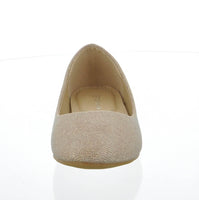 WOMAN'S SHOES PU ROSE GOLD FLATS PHASE-7