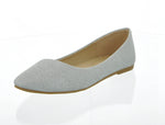 WOMAN'S SHOES MESH SILVER FLATS PHASE-7