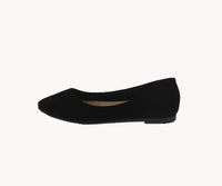 KID'S SHOES BLACK SUEDE FLATS PHASE-7K