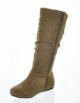 WOMAN'S SHOES TAUPE SUEDE BOOTS SELENA-23