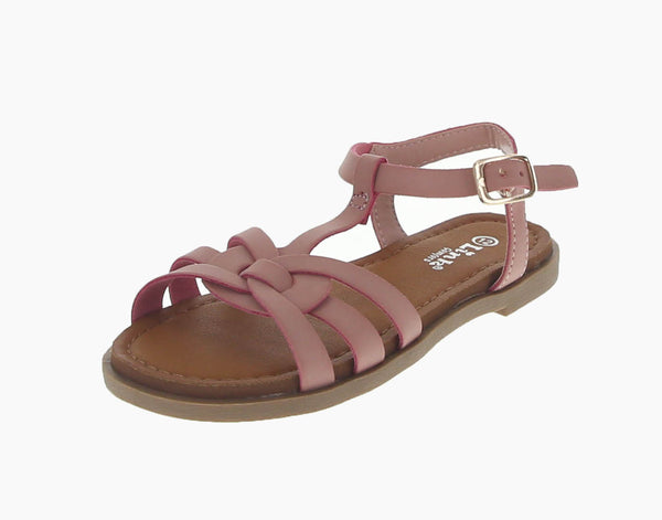 KID'S SHOES PINK PU LEATHER SANDALS SOOTH-03K