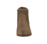 KID'S SHOES TAUPE SUEDE BOOTIES SPOT-78K