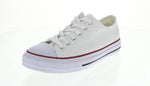 WOMAN'S SHOES WHITE/RED FABRIC TENNIS SNEAKERS YB-4988W