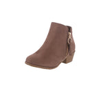 KID'S SHOES TAUPE SUEDE BOOTIES ZANDRA-26K
