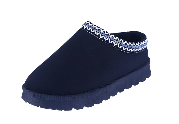 WOMAN'S SHOES TASMAN SLIPPER BLACK SUEDE ADAM-6