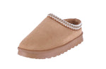 WOMAN'S SHOES TASMAN SLIPPER TAN SUEDE ADAM-6