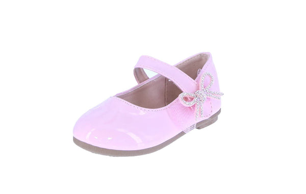 KID'S SHOES PINK PAT FLATS ADORABLE-26KA