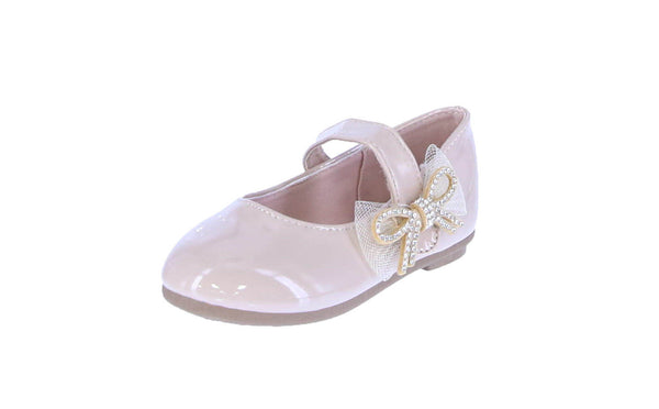 BABYS'S SHOES NUDE PAT FLATS ADORABLE-26KA