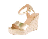 WOMAN'S SHOES GOLD METALLIC WEDGE AIKEN