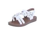 KID'S SHOES WHITE PU LEATHER SANDALS ALBANY-26K