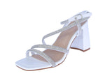 WOMAN'S SHOES WHITE PU LEATHER HEELS ALLISON-1
