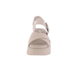 WOMAN'S SHOES BONE PU WEDGE SANDAL ALYSSA