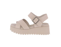 WOMAN'S SHOES BONE PU WEDGE SANDAL ALYSSA