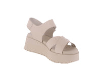 WOMAN'S SHOES BONE PU WEDGE SANDAL ALYSSA