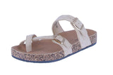 WOMAN'S SHOES BEIGE NUB SANDALS AMARA-26