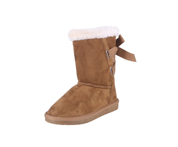 KID'S SHOES SUEDE TAN BOOTIES ANN-28K