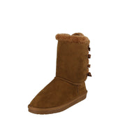 BABY'S SHOES SUEDE TAN BOOTS ANN-34KA