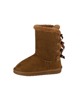 BABY'S SHOES SUEDE TAN BOOTS ANN-34KA