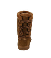 BABY'S SHOES SUEDE TAN BOOTS ANN-34KA