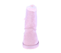 BABY'S SHOES SUEDE PINK BOOTS ANN-34KA
