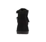 KID'S SHOES SUEDE BLACK BOOTS ANNIE-16K