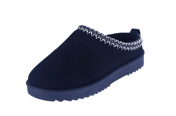 WOMAN'S SHOES TASMAN SLIPPER BLACK SUEDE ANNIS-01