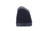 KID'S SHOES TASMAN SLIPPER BLACK SUEDE ANNIS-01K
