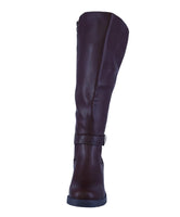 WOMAN'S SHOES BROWN PU BOOTS AQUA-1