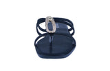 WOMAN'S SHOES BLACK PU LEATHER SANDALS AUTUMN-1