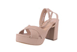 WOMAN'S SHOES TAN NUB HEELS BEVERLY-32