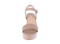 WOMAN'S SHOES CAMEL PU LEATHER HEELS BEVERLY-5