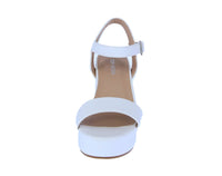 WOMAN'S SHOES WHITE PU LEATHER HEELS BEVERLY-5